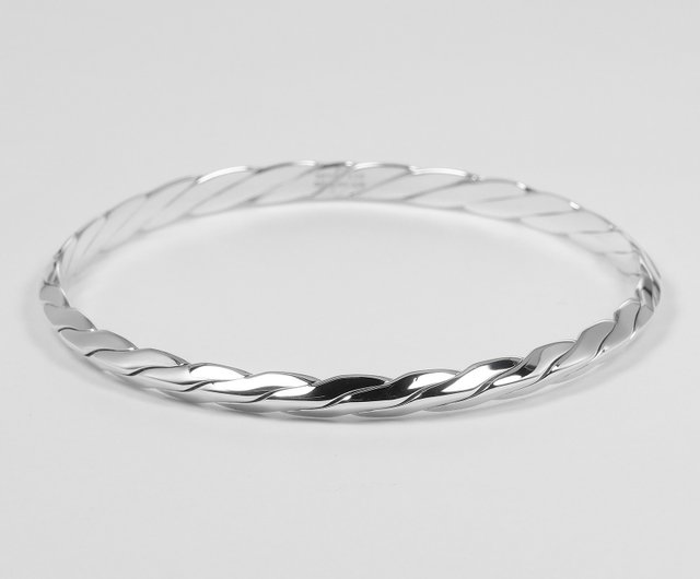 日本直送】ティファニー TIFFANY&Co. ナイフエッジ ツイスト バングル