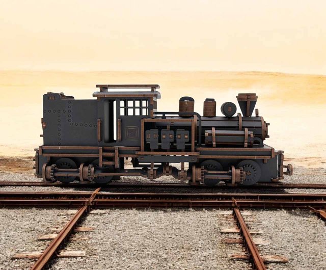 台湾 【DIY手作り】夏義蒸気機関車 - 先頭部分は客車と連結も可能 手半