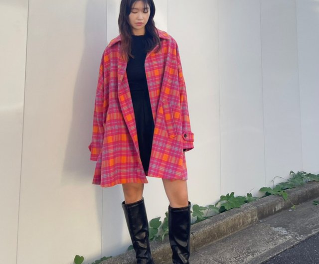 オーバーサイズチェックコート moyan ecri | モヤンエクリ | ブレザー