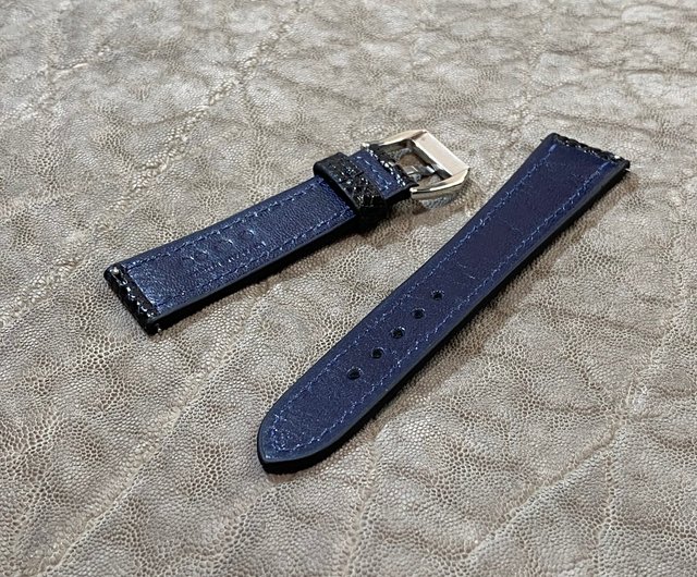 オーダーメイド専用・リザードの時計ベルト ブラック 18mm-16mm