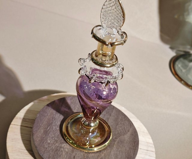 台湾 エジプト香水瓶-ナイルブリーズ-パープル(ポアドロップタイプ