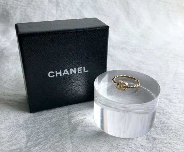 日本直送 名牌中古包 】CHANEL シャネル リング ゴールド ココマーク