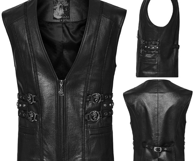 台湾 中世蛇杖ヒーラーエコフレンドリーレザーベスト / ベスト