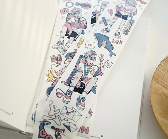 24H ONLINE 男の子マステ 人物マステ PET 和紙テープ 日本絵師