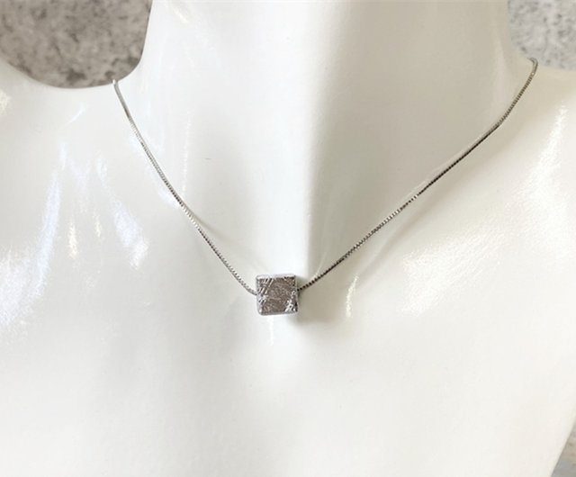 送料無料】台湾 【CUBE。ギベオン隕石ネックレス】スウェーデン産