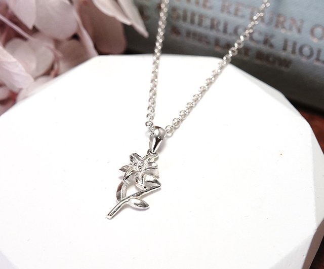 送料無料】台湾 蟹座 誕生日プレゼント 百合 スターリングシルバー