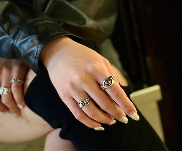 台湾 【エジプトシリーズ】ホルスの目/Horus/アンク/純銀/リング