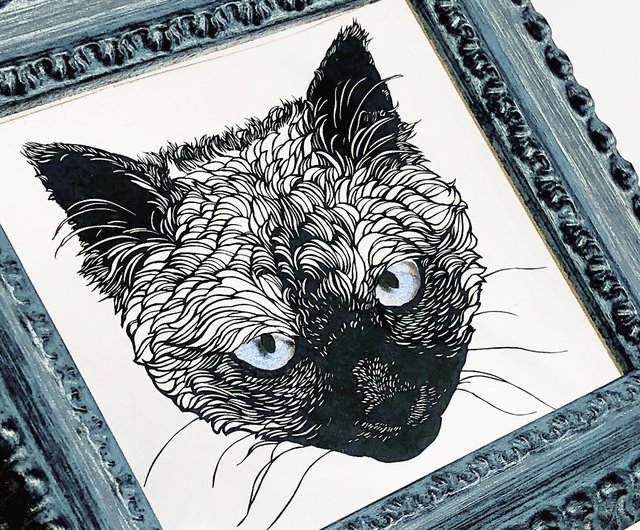 ムサシ」猫イラスト（原画） 【公式通販】