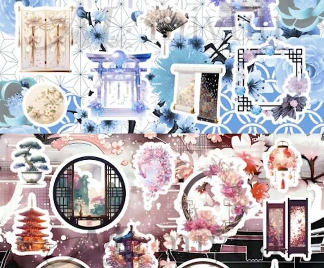 送料無料】コラージュシート 素材紙 a4デザインペーパー 人物 女の子