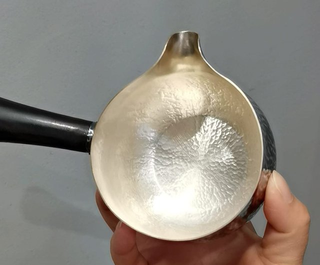 尚幀品槌目紋側把純銀公道杯茶海純銀9999 純手工250cc 尚幀品手工銀壺