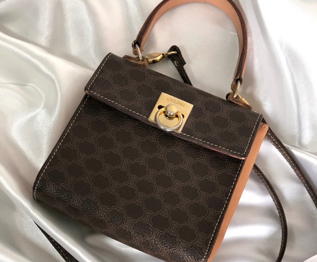 日本直送 名牌中古包 】CELINE セリーヌ マカダム ガンチーニ