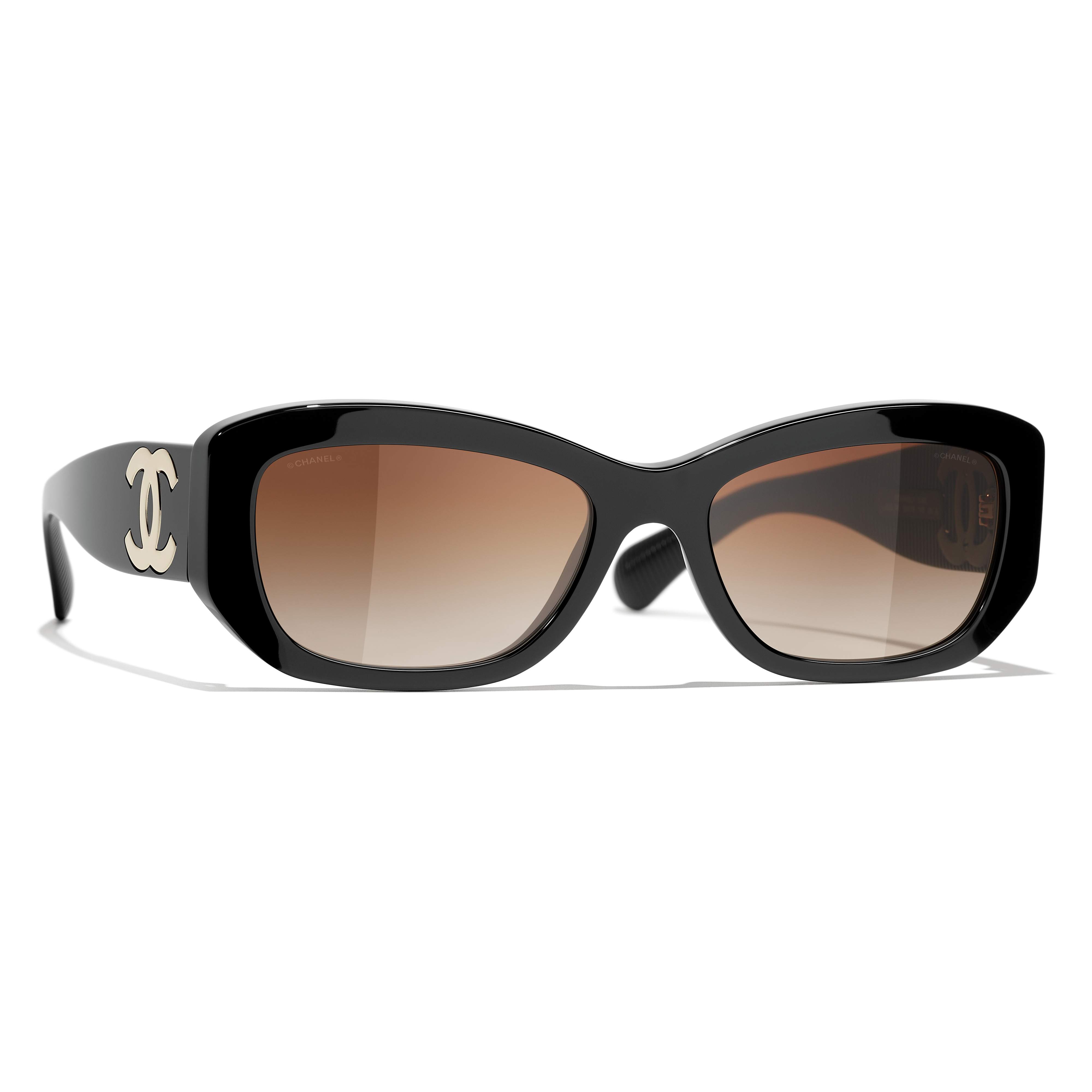 Sunglasses CHANEL CH5493 C622S5 55-18 Black in stock