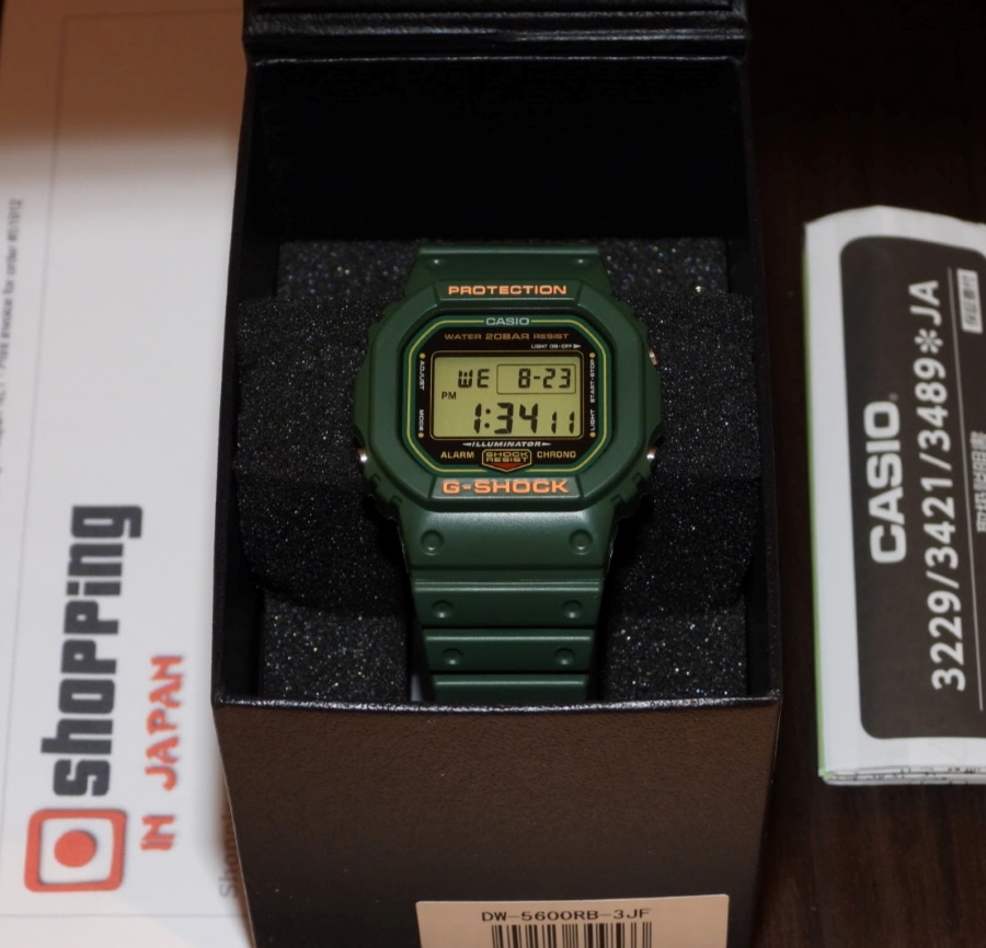 DW-5600RB-3 | DW-5600RB-3JF | Square Green G-Shock