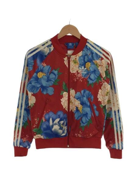 adidas(アディダス) / ジャージ/M/ポリエステル/RED/花柄 | 古着の販売