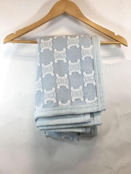 CELINE(セリーヌ) / ブランケット/ひざ掛け/コットン/ブルー | 中古品