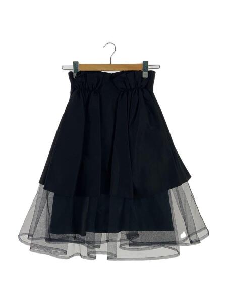 ノワールケイニノミヤ25ssラッフルスカート 白と黒、繊細さと大胆さが