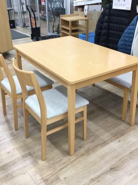 NITORI(ニトリ) / ダイニングテーブル/合板/B/チェア×3ベンチ×1セット