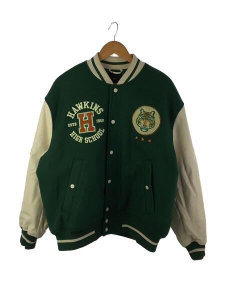 H&M(エイチアンドエム) / スタジャン/XL/ポリエステル/GRN