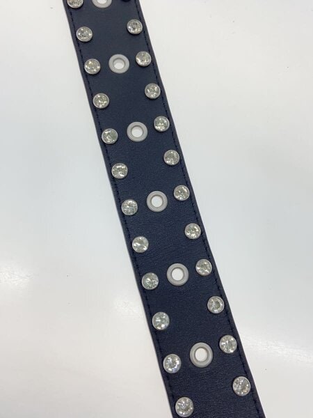 BEAMS(ビームス) / FUTURE ARCHIVE/RHINESTONE BELT/ベルト/レザー/BLK
