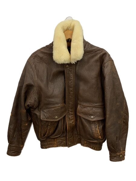 UNIQLO(ユニクロ) / 80s/レザージャケット・ブルゾン/M/羊革/BRW