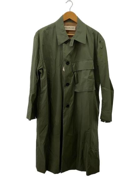 ポリプロイド ステンカラーコート カーキ 2 M