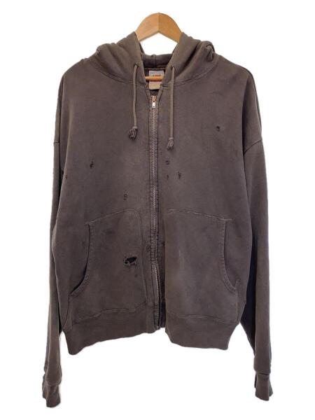 SAINT MICHAEL(セントマイケル) / ジップパーカー/XL/コットン/GRY/SM