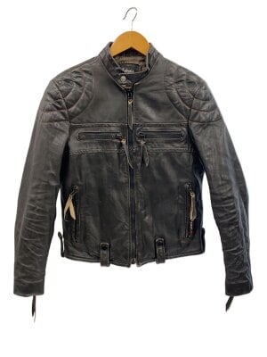 Schott(ショット) / キルテッドパッドライダースジャケット/M/レザー