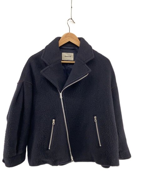 ZUCCa(ズッカ) / リバーウールコート/ライダース/M/ウール/BLK