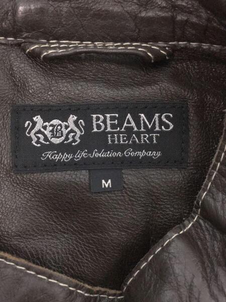 BEAMS HEART(ビームスハート) / シングルライダースジャケット/M/羊革