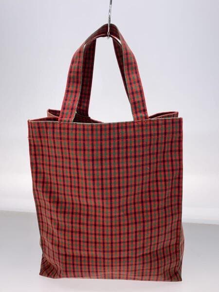 familiar(ファミリア) / トートバッグ/コットン/RED/チェック | 中古品