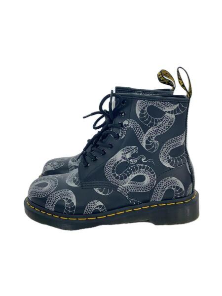 Dr.Martens(ドクターマーチン) / 蛇総柄/レースアップブーツ/UK6/BLK