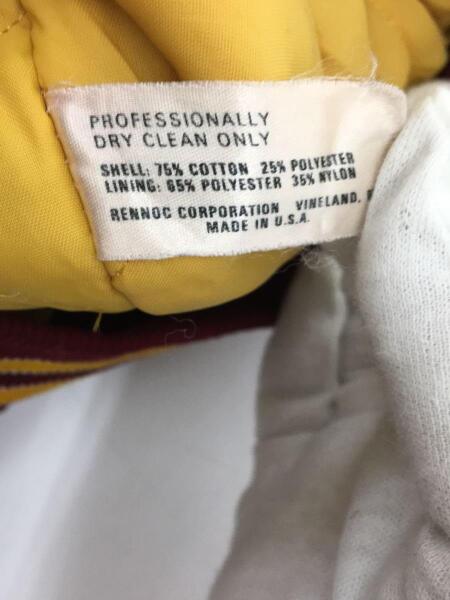 RENNOC(レノック) / スタジャン/L/コーデュロイ/ボルドー/USA製 | 古着