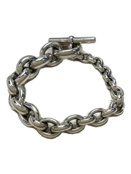 豊富な，お得 ロジウムメッキsv925クレッシェンドブレスレット23センチ