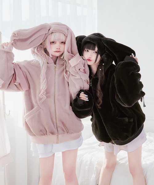 PAL ELFY | うさ耳ファーコート/地雷系 量産型 - Buyee 通販購入