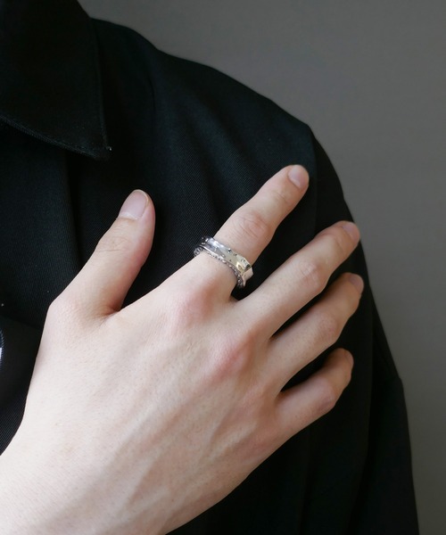 E.M. | SILVER925ジルコニア埋め込みリング/メンズ/レディース - Buyee