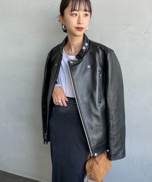 SCHOTT | [Schott/ショット] ラムレザー ダブルブレスト ライダース