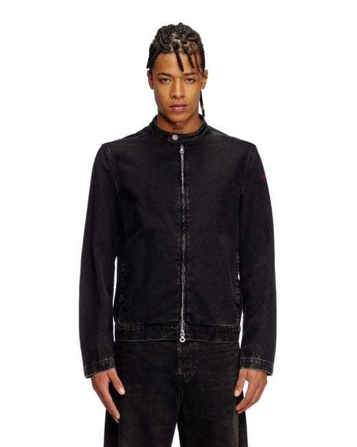 DIESEL Moto Jacket in Black for Men | Lyst