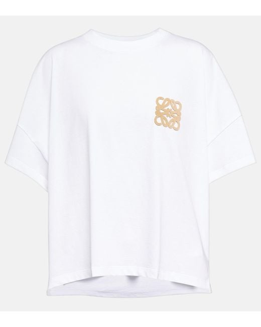 Loewe Paula's Ibiza Oversized Cotton T-shirt in White | Lyst