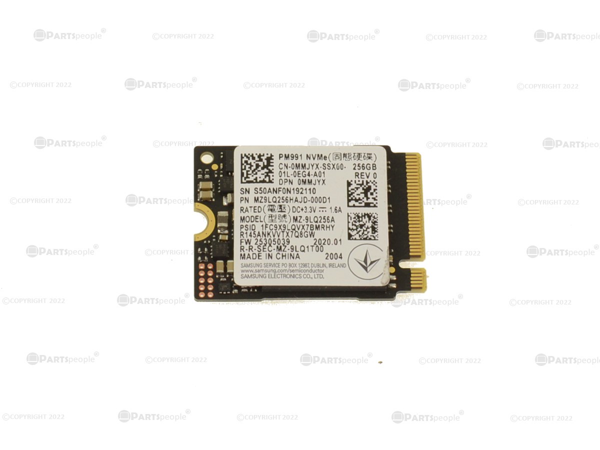 Samsung PM991 256GB NVMe PCIE SSD M.2 Hard Drive MMJYX