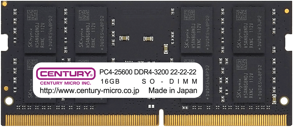 CB16G-SOD4U3200 | センチュリーマイクロ株式会社
