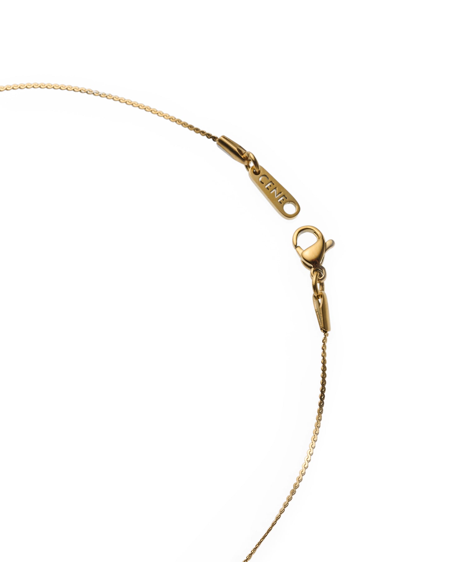 ゴールド]ツイストスネークチェーンネックレス/45cm