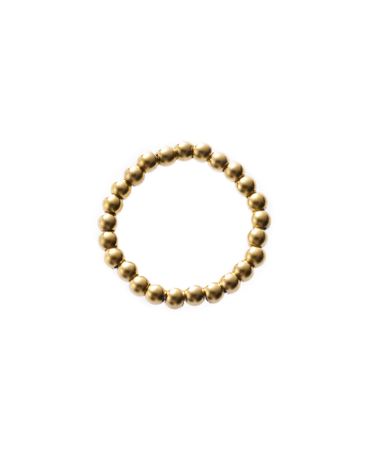 ゴールド]ボールチェーンリング