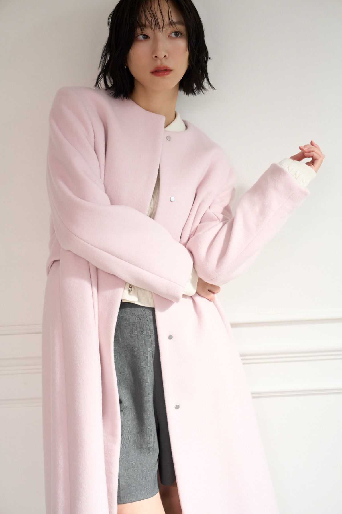 CELFORD CASHMERE-BLEND LONG COAT | セルフォード | CELFORD Official