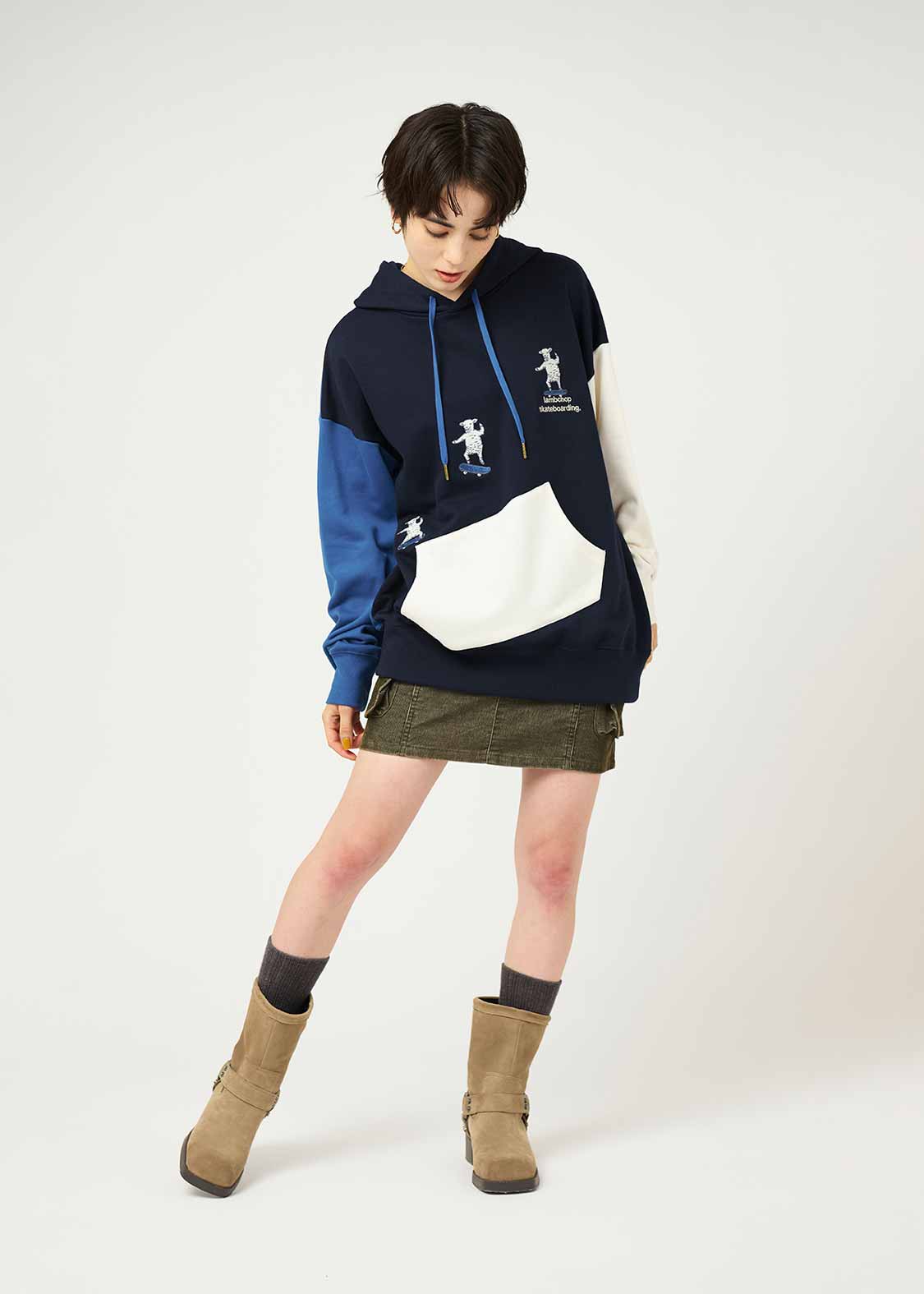 ラムチョップスケート｜ビッグシルエットパーカー｜ユニセックス