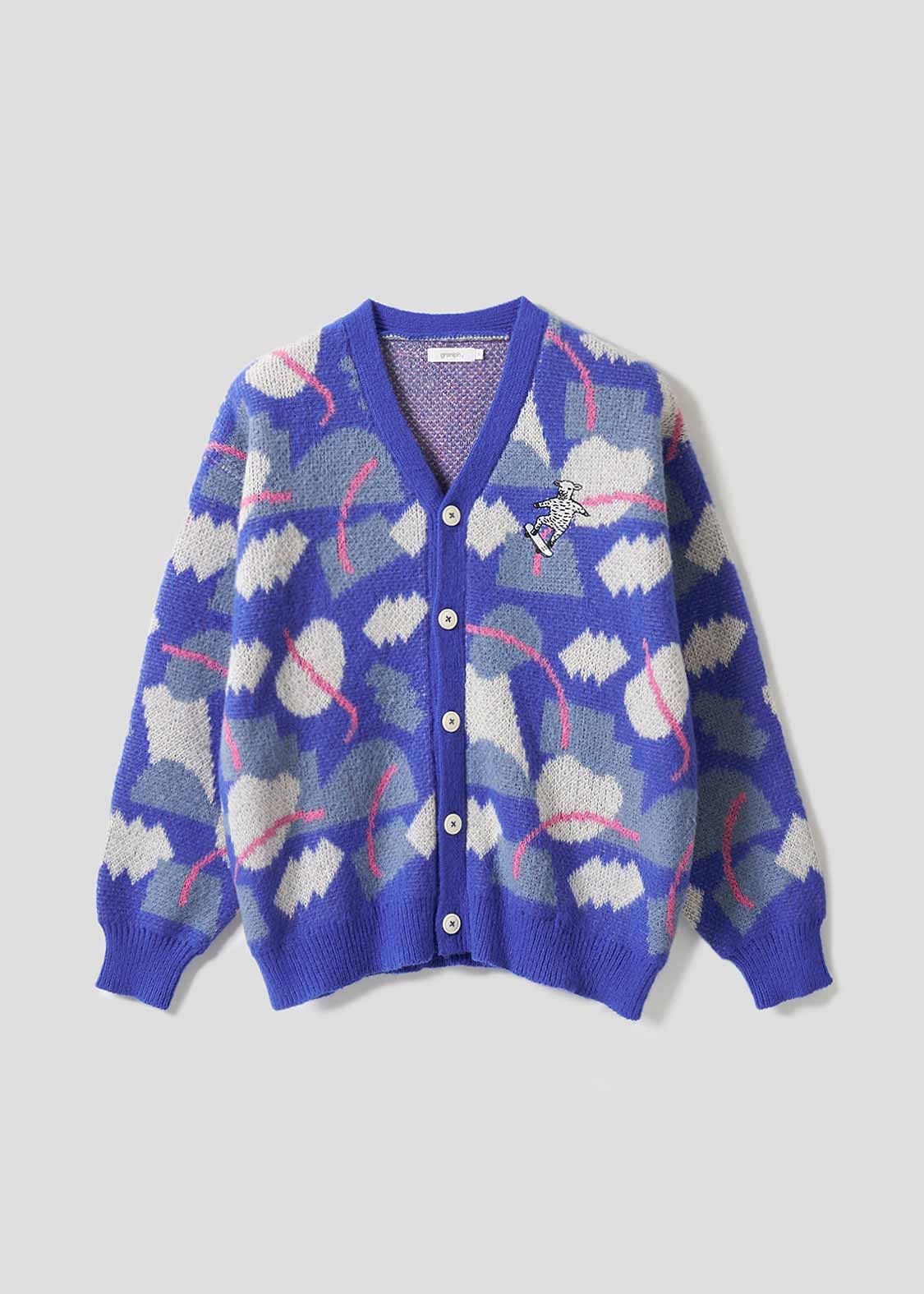 ラムチョップスケート｜ウォッシャブルジャカードシャギーニット