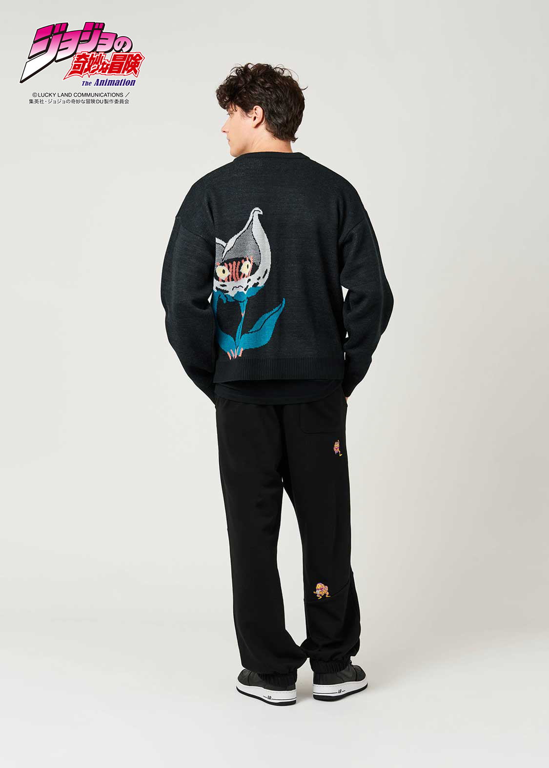 猫草｜ウォッシャブルジャカードニットカーディガン｜ユニセックス