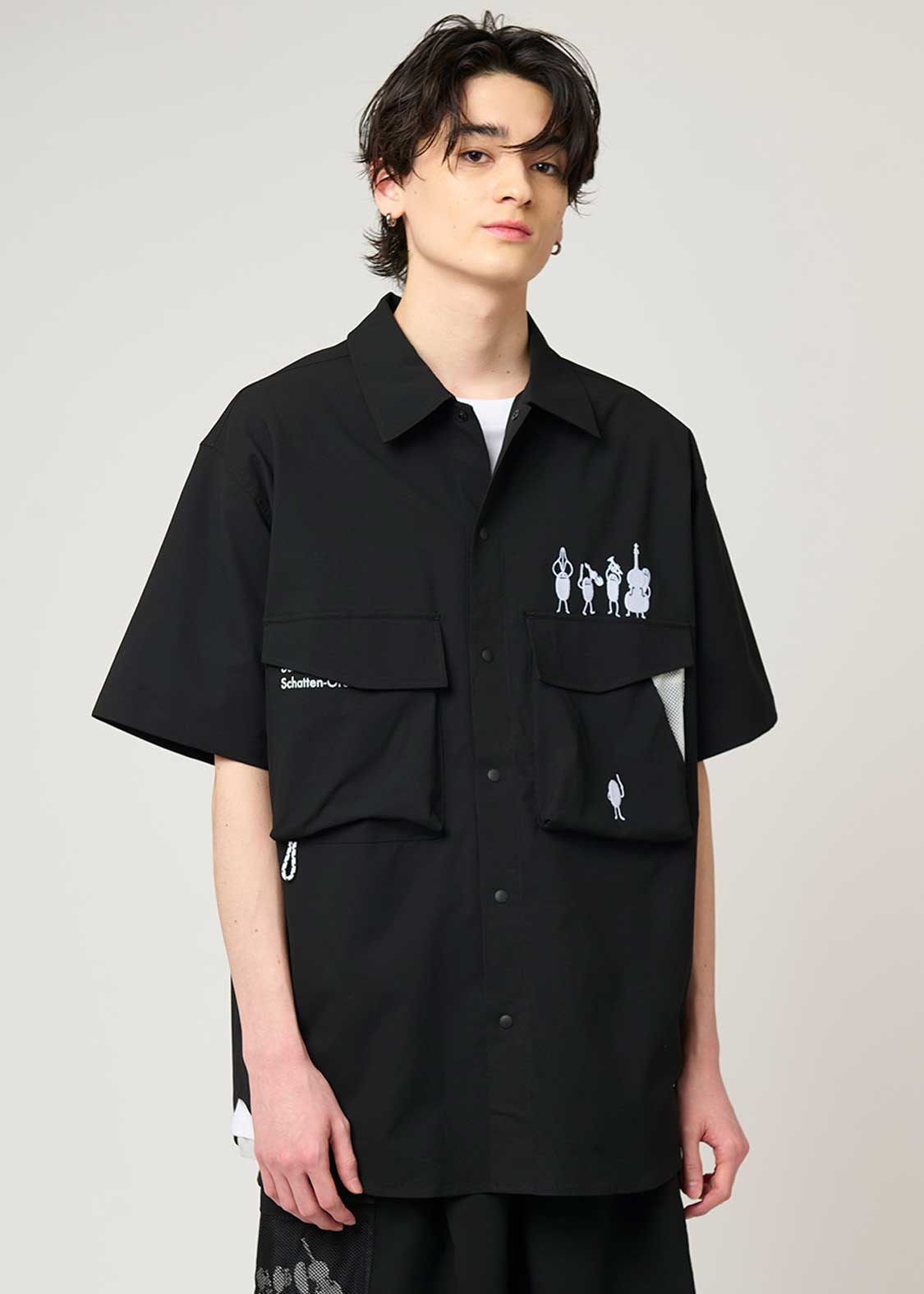 ビューティフルシャドーオーケストラ｜3ポケット半袖シャツ｜ユニ