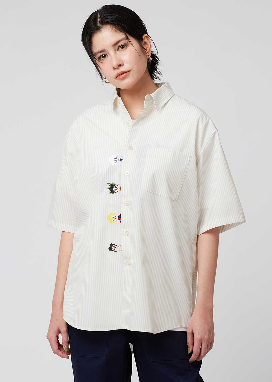 いっしょに鍵をかけよう！｜ルーズフィット半袖シャツ｜ユニセックス