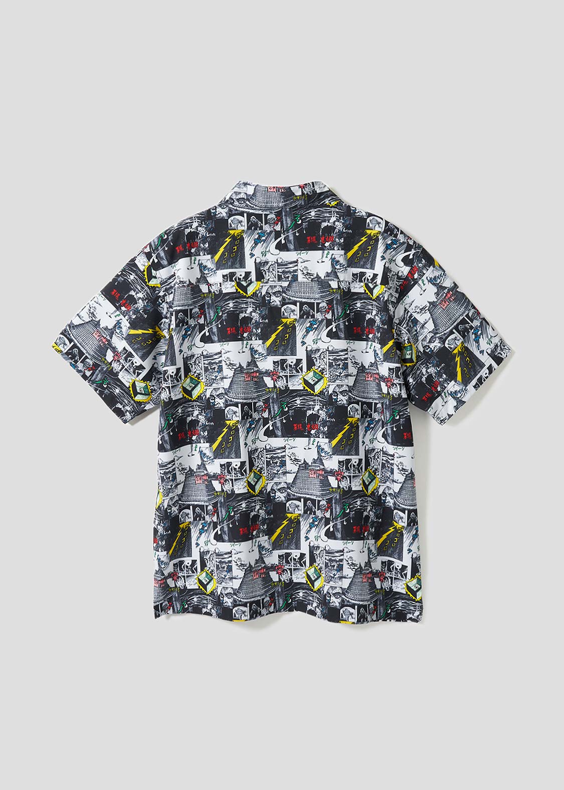 墓場鬼太郎 パターン｜ビッグシルエットオープンカラーシャツ｜ユニ