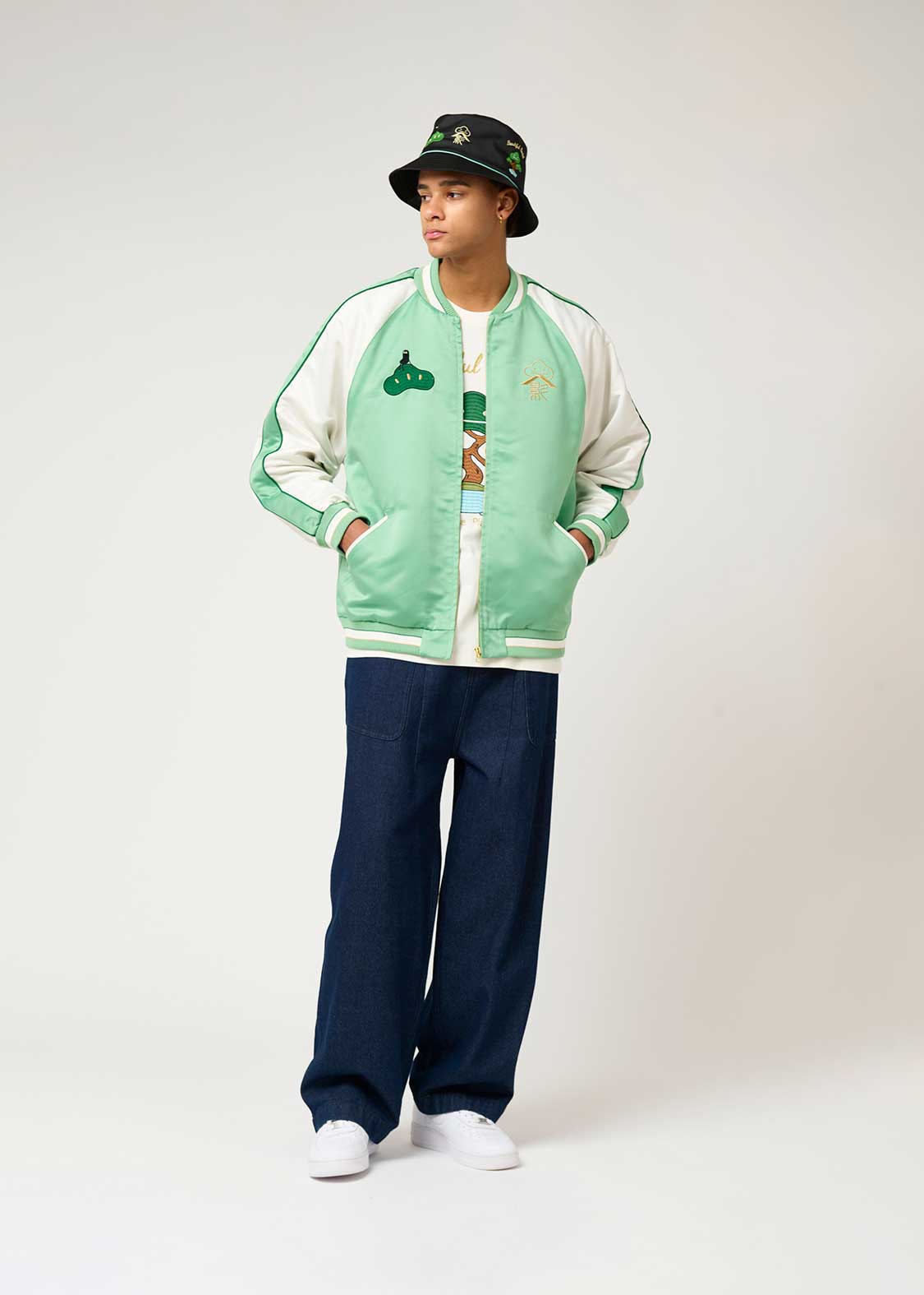 ビューティフルシャドーボンサイ｜スカジャン｜ユニセックス｜グラニフ